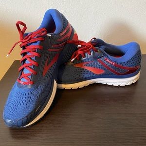 Brooks GTA 18 DNA running shoes athletic Men’s size 11 blue and red